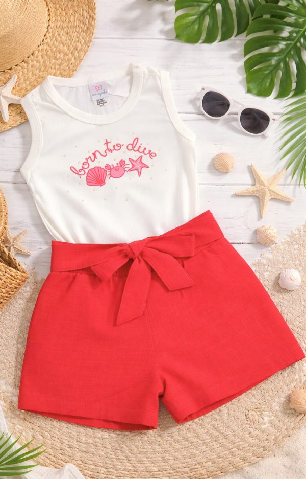 Alternative view of Conjunto Infantil Feminino Oceano Luxo