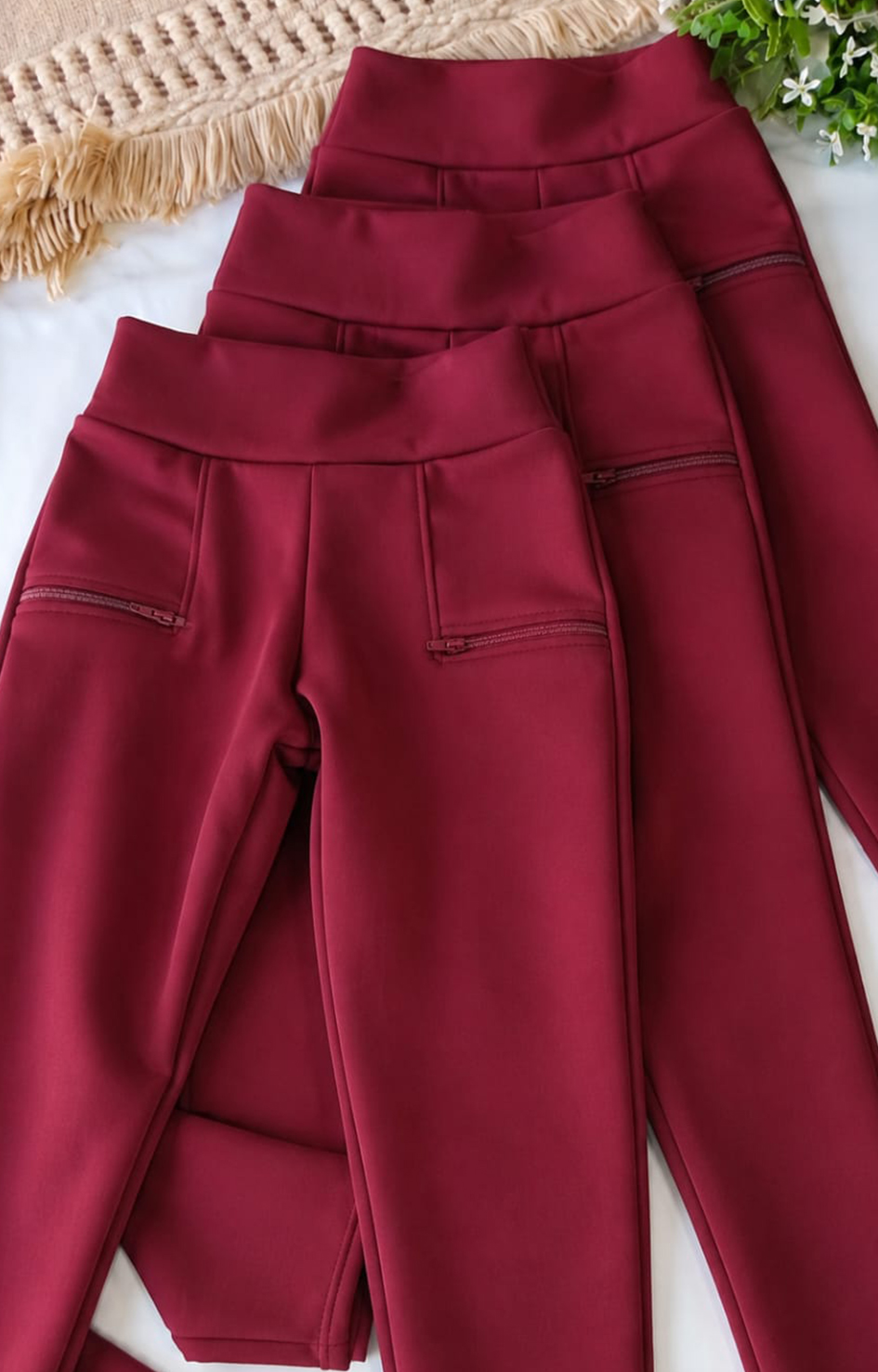 Calça Montaria Infantil Premium com Zíper Vinho