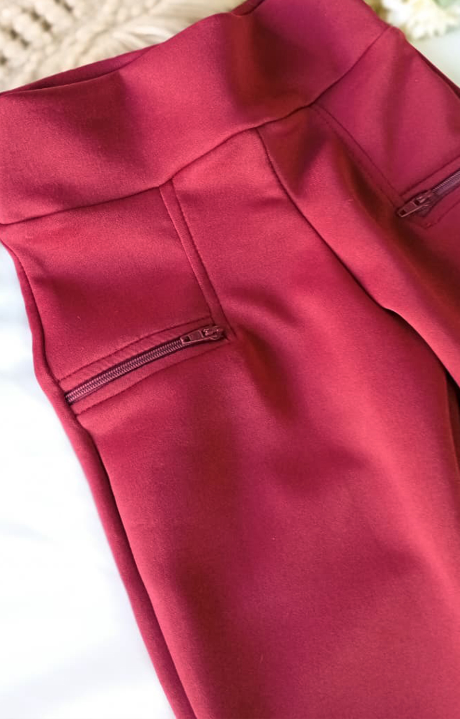 Calça Montaria Infantil Premium com Zíper Vinho - Imagem 2