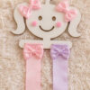 Organizador de Laços Infantil em MDF | Porta Laços de Parede e Guarda-Roupa - Imagem 2