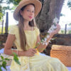 Vestido Infantil Amarelo Primavera/Verão com Babados - Imagem 4