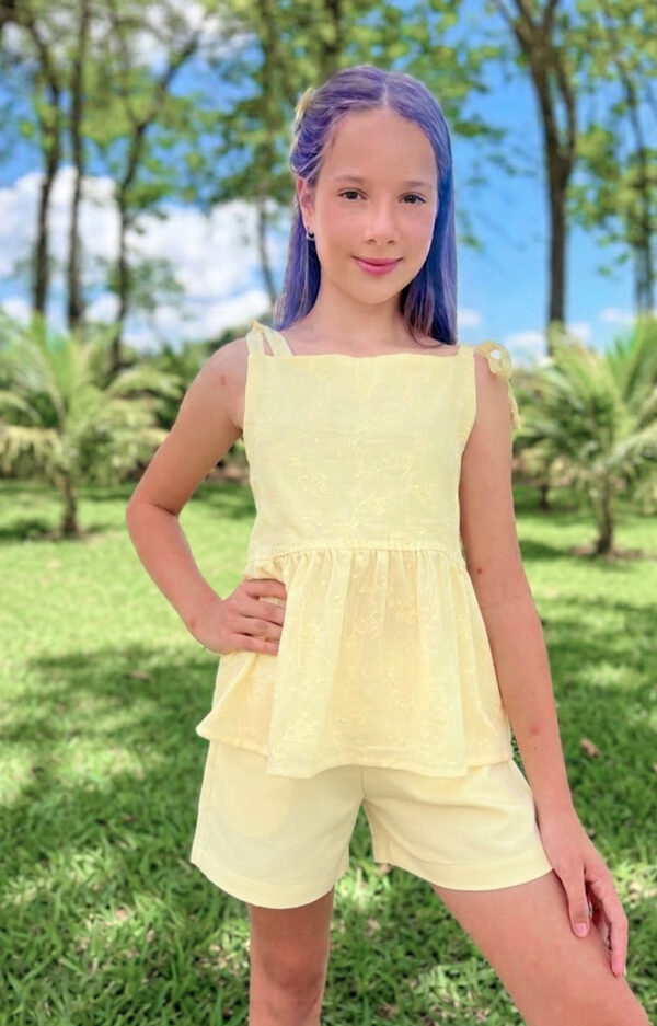 Alternative view of Conjunto Infantil Feminino Bata
